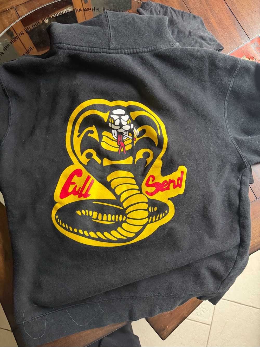 Full send cobra Kai hoodie